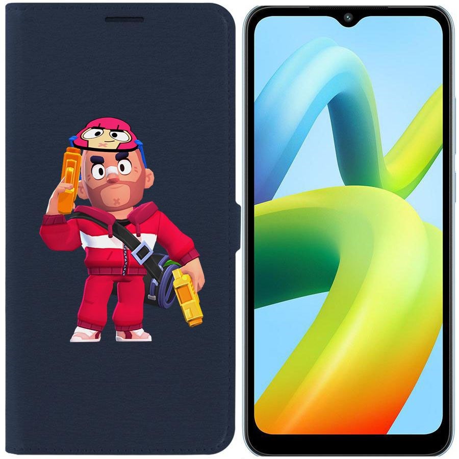 

Чехол-книжка Eco Book для Xiaomi Redmi A1+ Brawl Stars-Красавчик Кольт