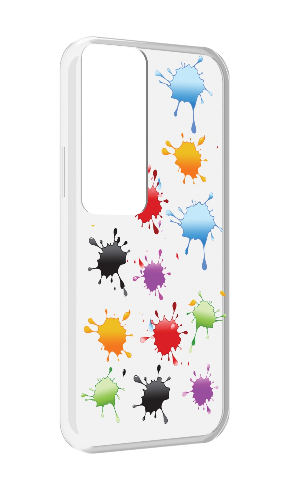 

Чехол MyPads кляксы для Tecno Pova Neo 2, Прозрачный, Tocco