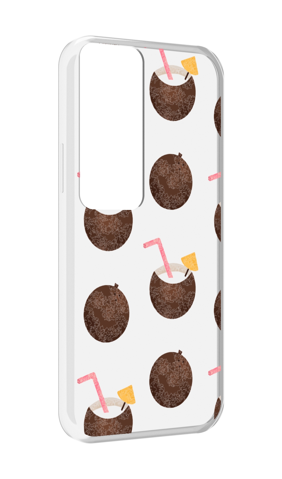 

Чехол MyPads кокосики для Tecno Pova Neo 2, Прозрачный, Tocco
