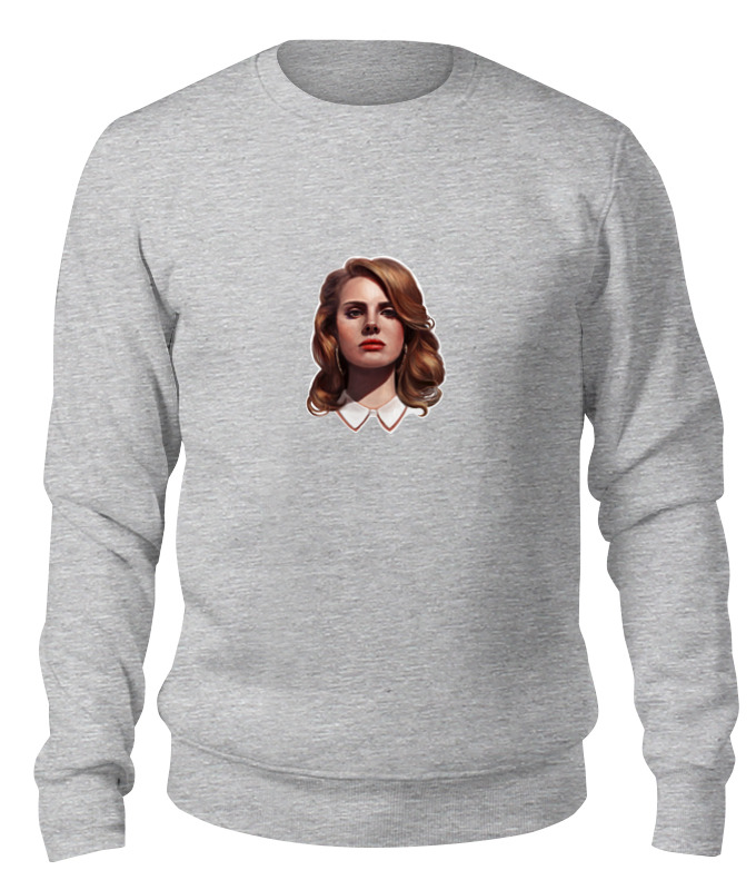 

Свитшот унисекс Printio Lana del rey серый S, Lana del rey
