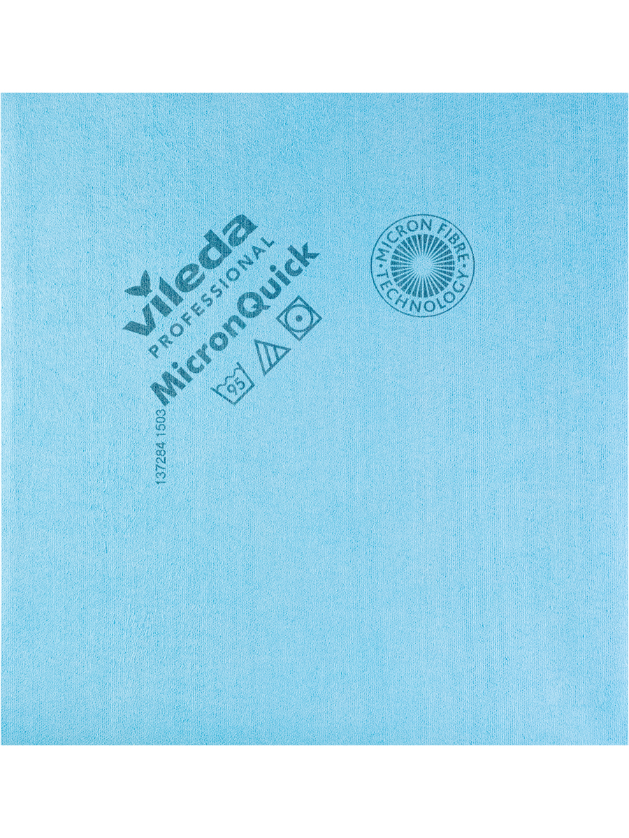

Салфетка Vileda микроволоконная микрофибра микронквик голубая 400х380 мм