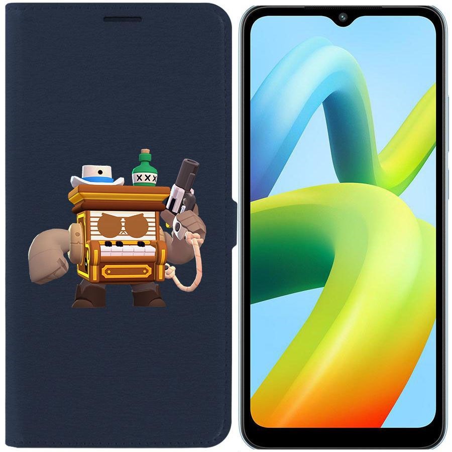 

Чехол-книжка Eco Book для Xiaomi Redmi A1+ Brawl Stars-8-БИТ из салуна