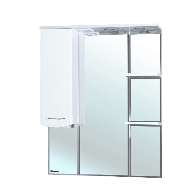 

Зеркало-шкаф Bellezza Мари 75 L белый 4612912002018, Мари