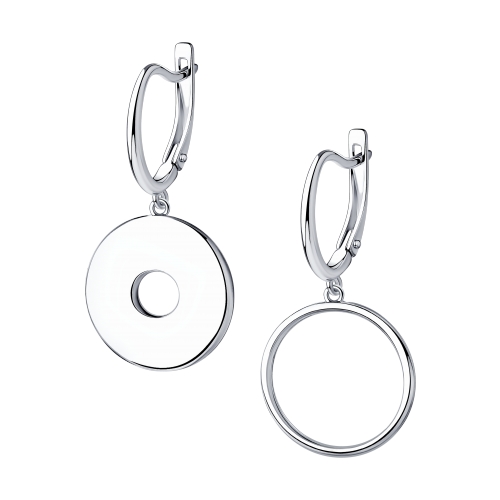 

Серьги подвески из серебра ЯХОНТ Золотой 219340, 219340