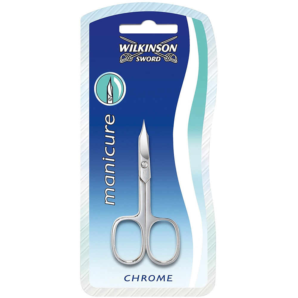 Ножницы для ногтевой кутикулы Wilkinson Sword Schick Manicure CHROME domix ножницы изогнутые для кутикулы nz 4 dg profline