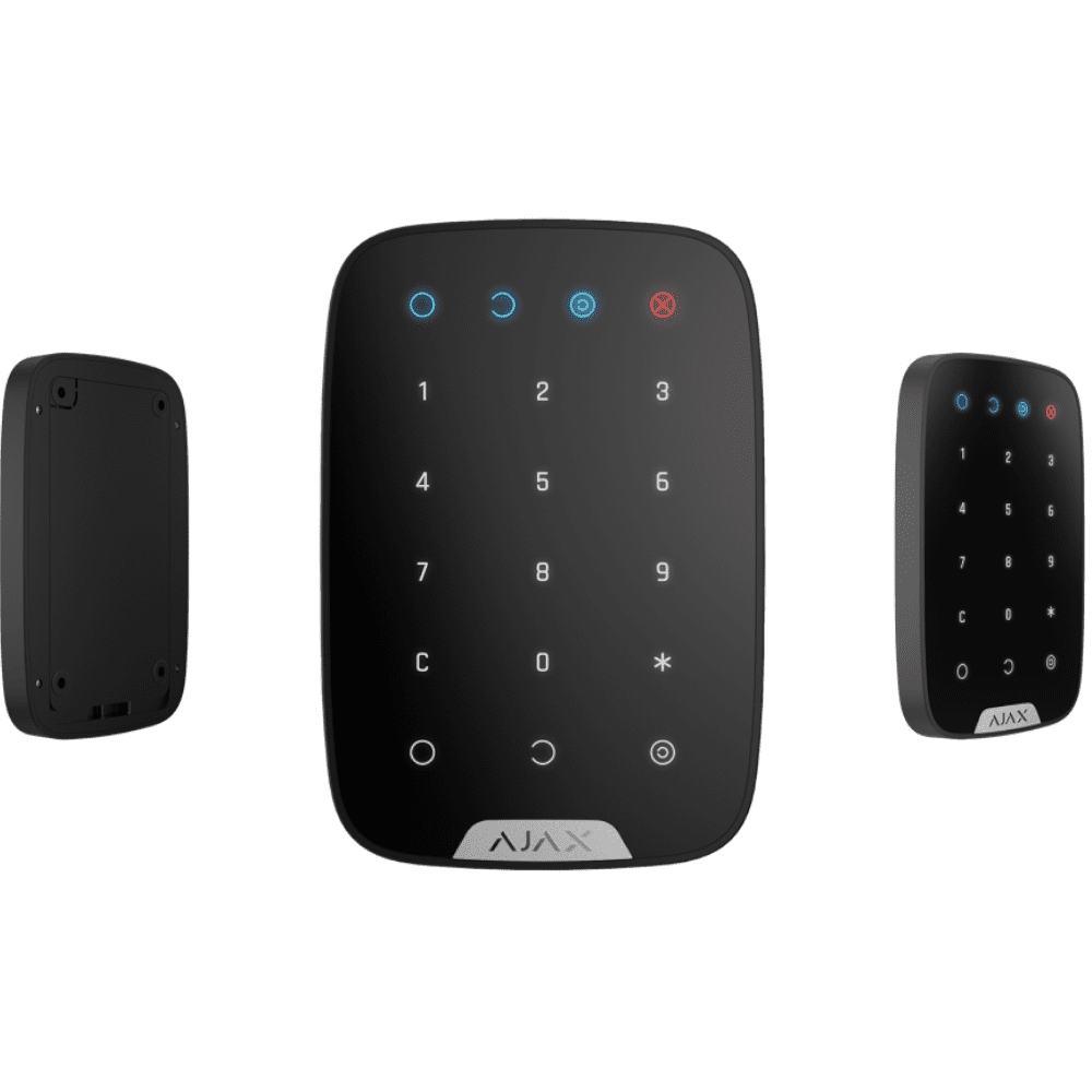 фото Беспроводная сенсорная клавиатура ajax keypad plus (черный)