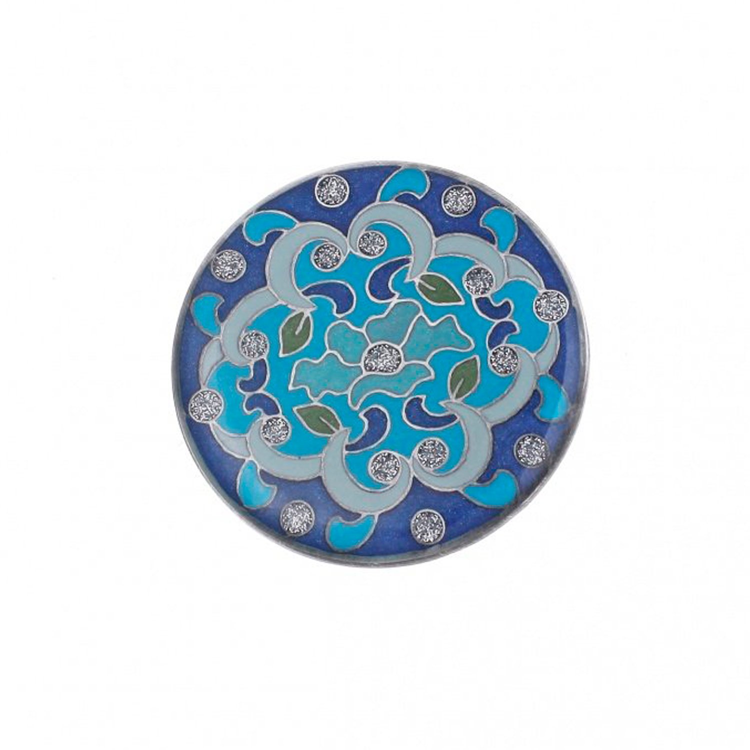 

Брошь из бижутерного сплава с эмалью Clara Bijoux F74842 BL, F74842 BL