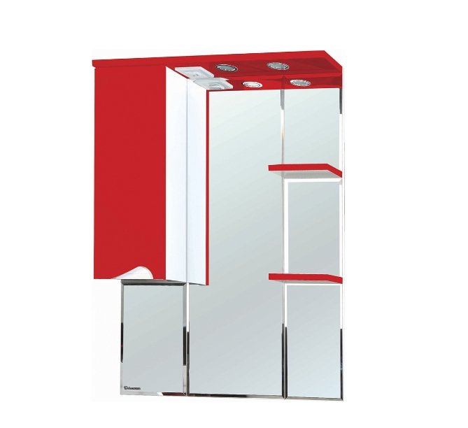 

Зеркало-шкаф Bellezza Эйфория 80 L красный 4619113002038, Эйфория