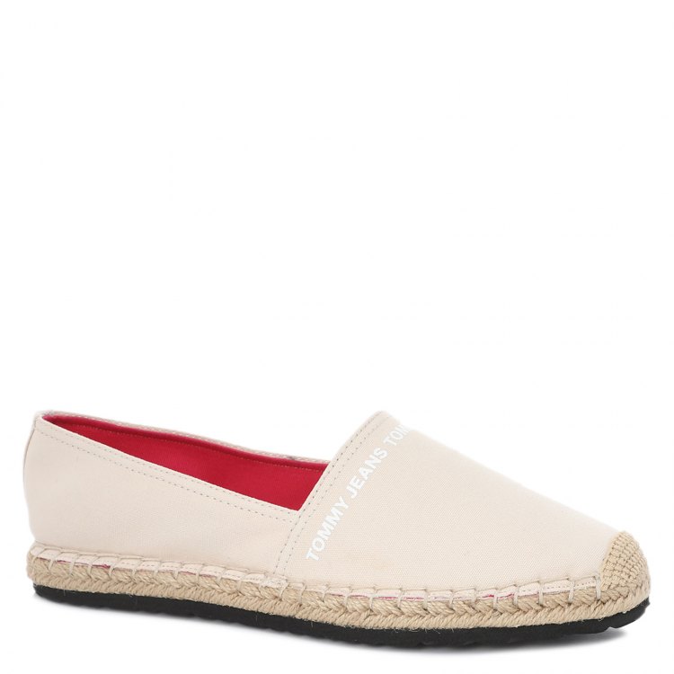 фото Женские эспадрильи tommy jeans essential tommy jeans espadrille цв. светло-бежевый 40 eu