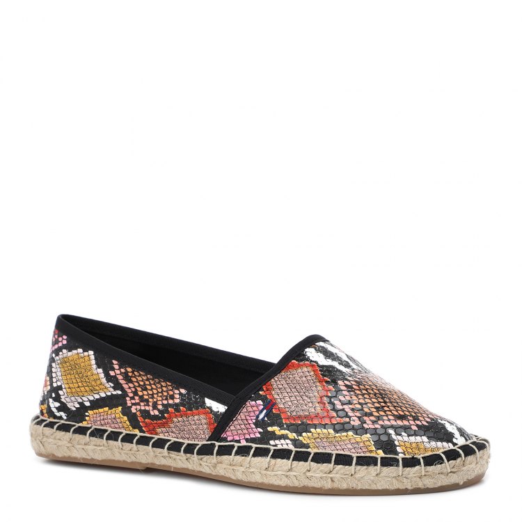 фото Женские эспадрильи tommy jeans snake print espadrille en0en01283 цв. черный 38 eu