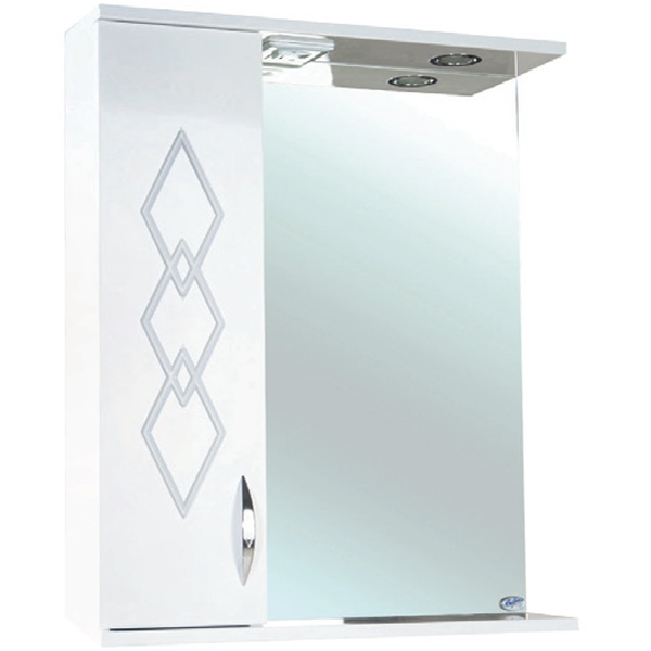 

Зеркало-шкаф Bellezza Элеганс 50 L 4618606522015, Белый, Элеганс