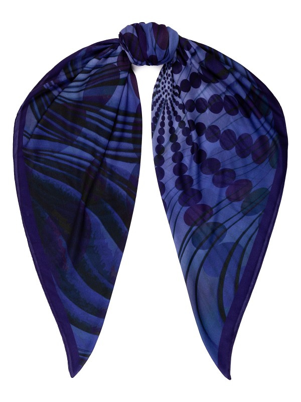 фото Платок женский eleganzza bl16-0670 синий