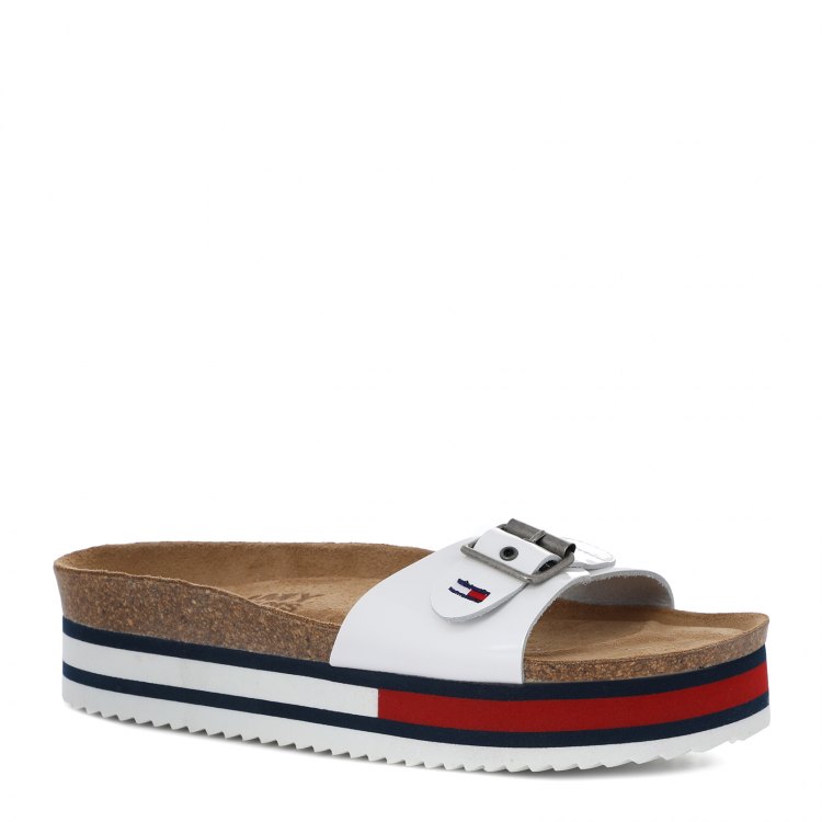 

Женские шлепанцы TOMMY JEANS FLAG OUTSOLE MULE EN0EN01323 цв. белый 40 EU, EN0EN01323