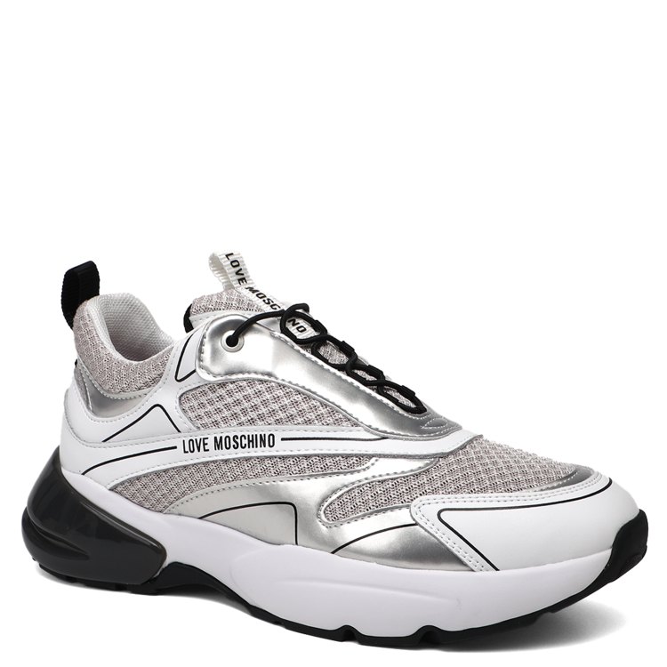 

Кроссовки женские Love Moschino JA15595G SS24 серебристые 37 EU, Серебристый, JA15595G SS24