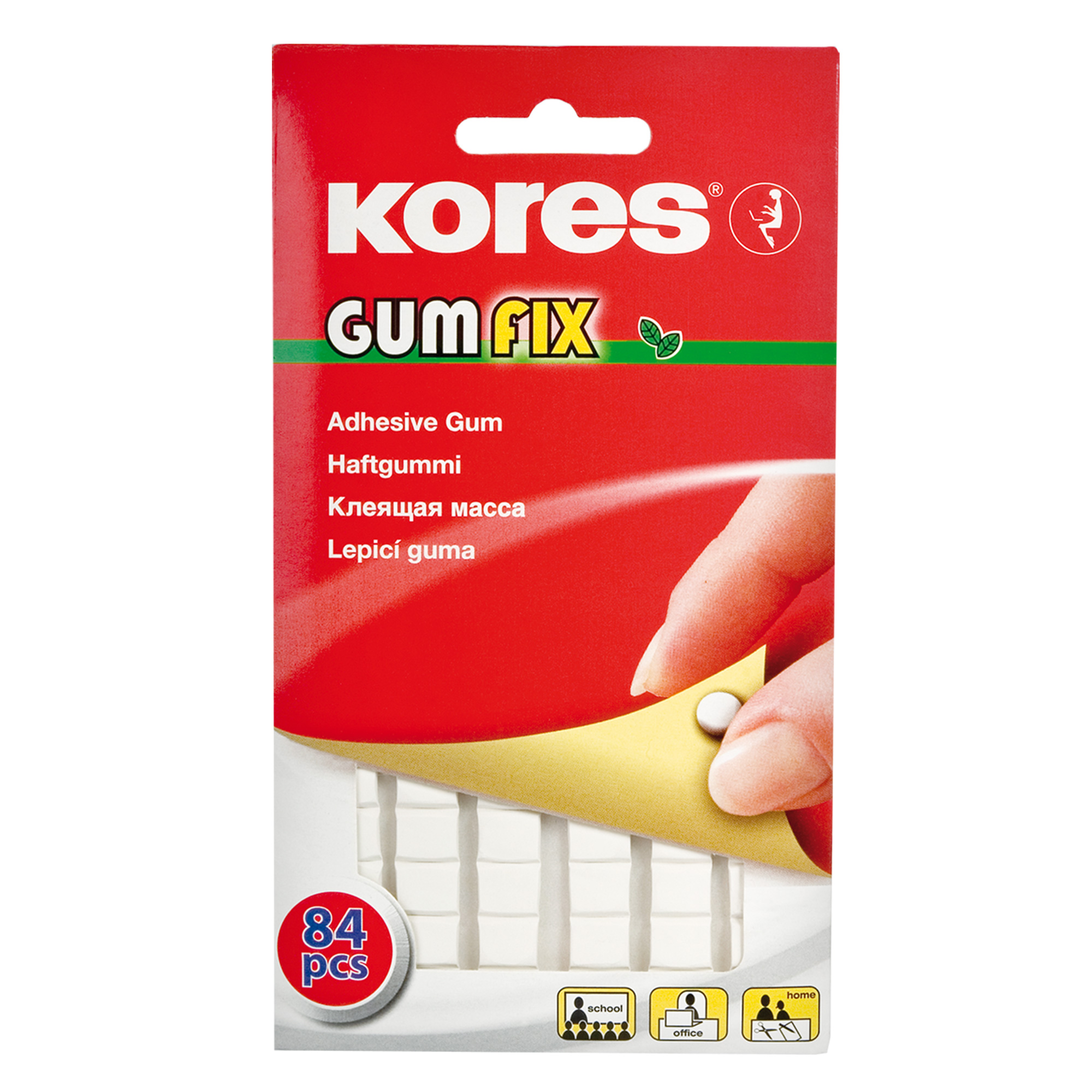 Клейкая лента -масса KORES Gum Fix удаляемая 84 шт/уп 31600 удаляемая клейкая лента масса kores