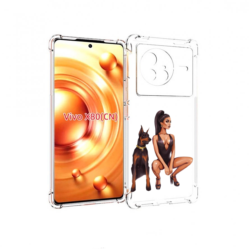 

Чехол Mypads Борзая-Девушка Для Vivo X80, Прозрачный, Tocco