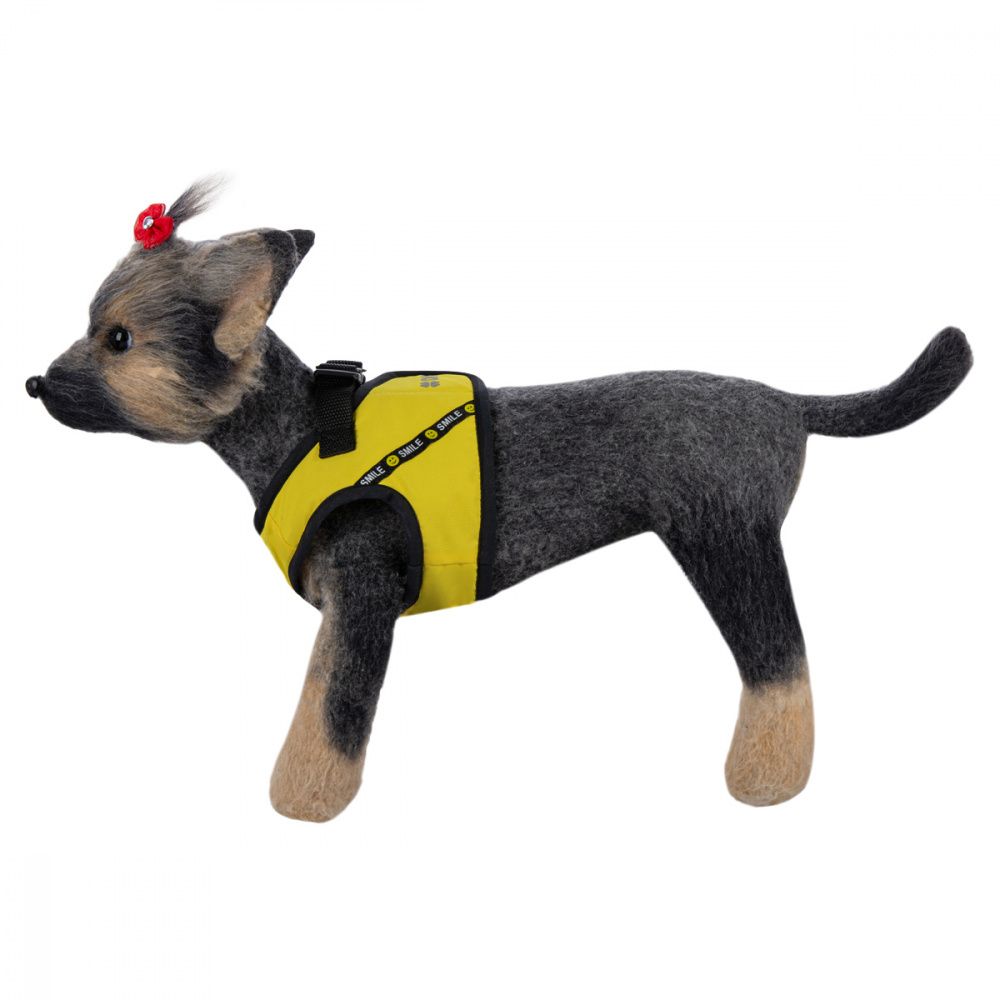 

Шлейка для собак Dogmoda, текстиль, желтый, размер 1