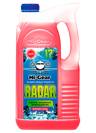 HI-GEAR HG5689N HG5689N жидкость cтеклоомывающая Hi-Gear RADAR -17C, 4л\