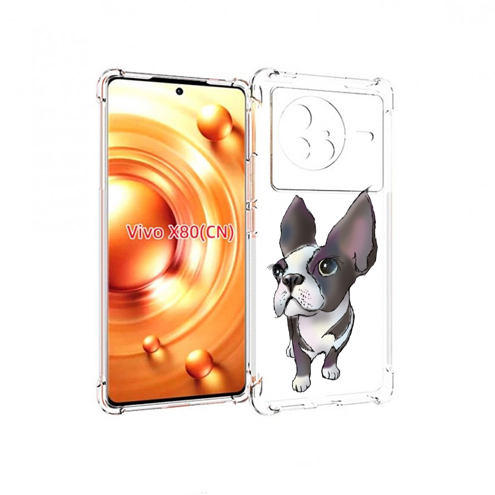

Чехол Mypads Бульдожка Для Vivo X80, Прозрачный, Tocco