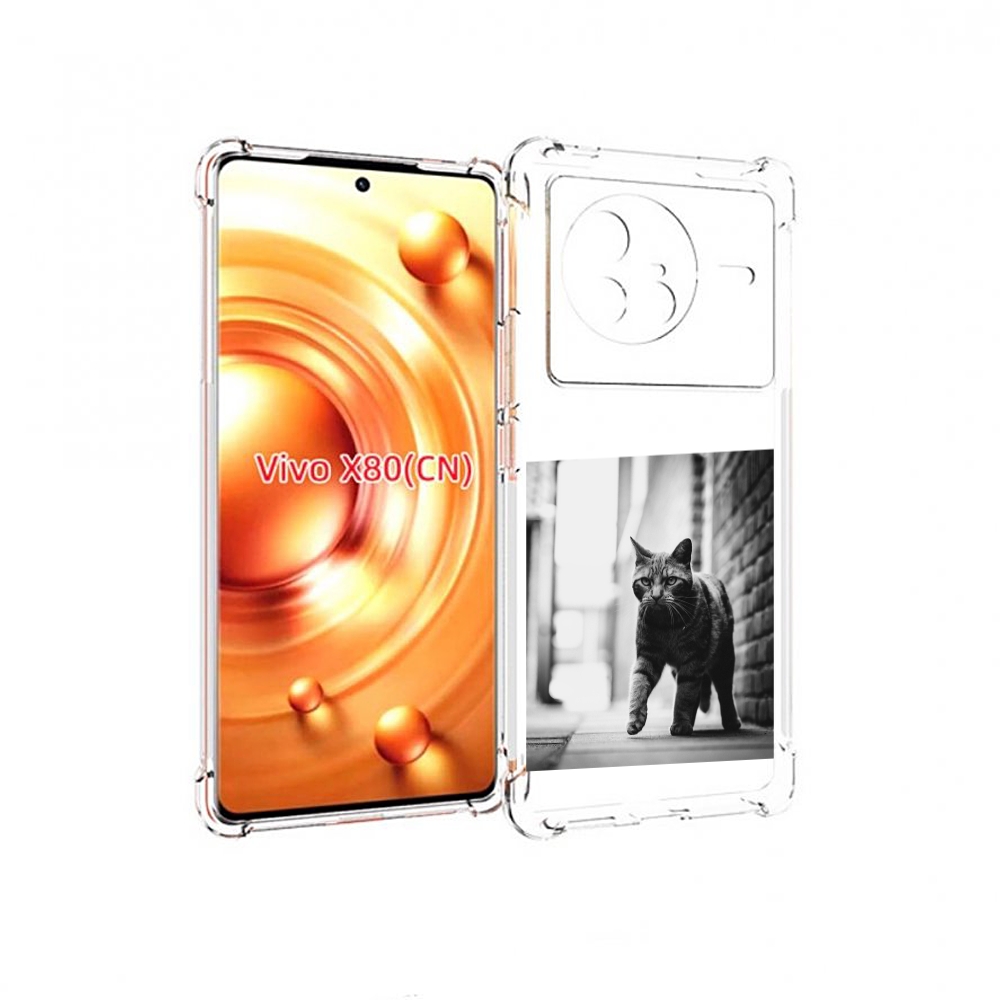 

Чехол Mypads Важный-Кот Для Vivo X80, Прозрачный, Tocco