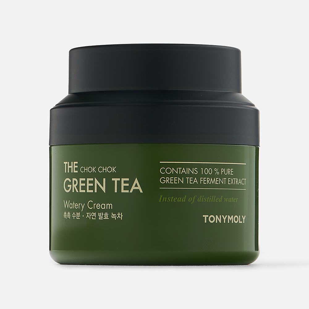 Крем для лица Tony Moly The Chok Chok Green Tea Watery Cream с зелёным чаем 100 мл 2839₽