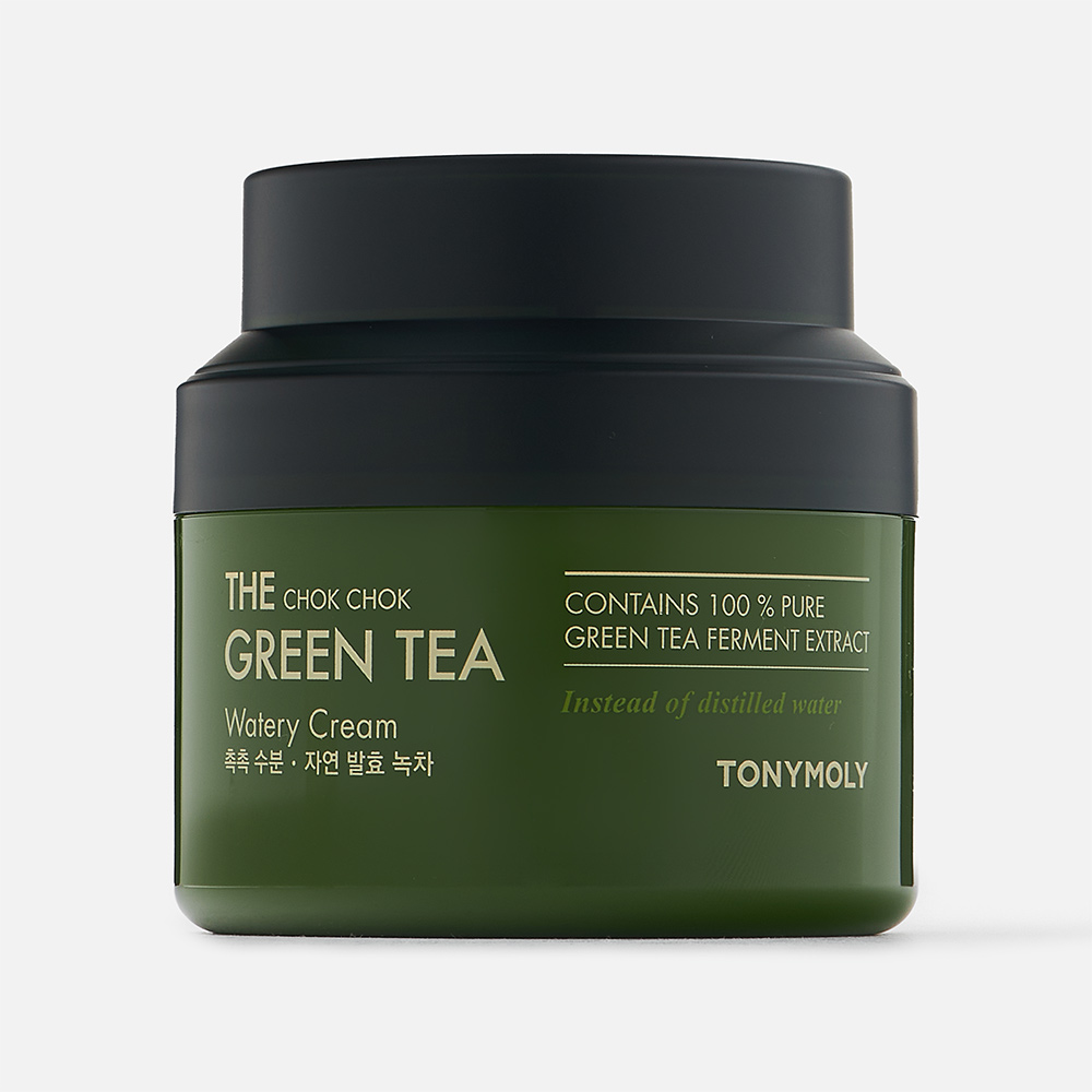 Крем для лица Tony Moly The Chok Chok Green Tea Watery Cream с зелёным чаем, 100 мл cosrx увлажняющий тонер для лица hydrium watery toner 150 0