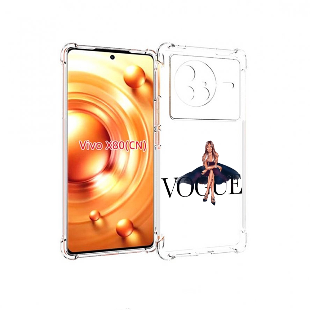 

Чехол Mypads Вог-Девушка Женский Для Vivo X80, Прозрачный, Tocco