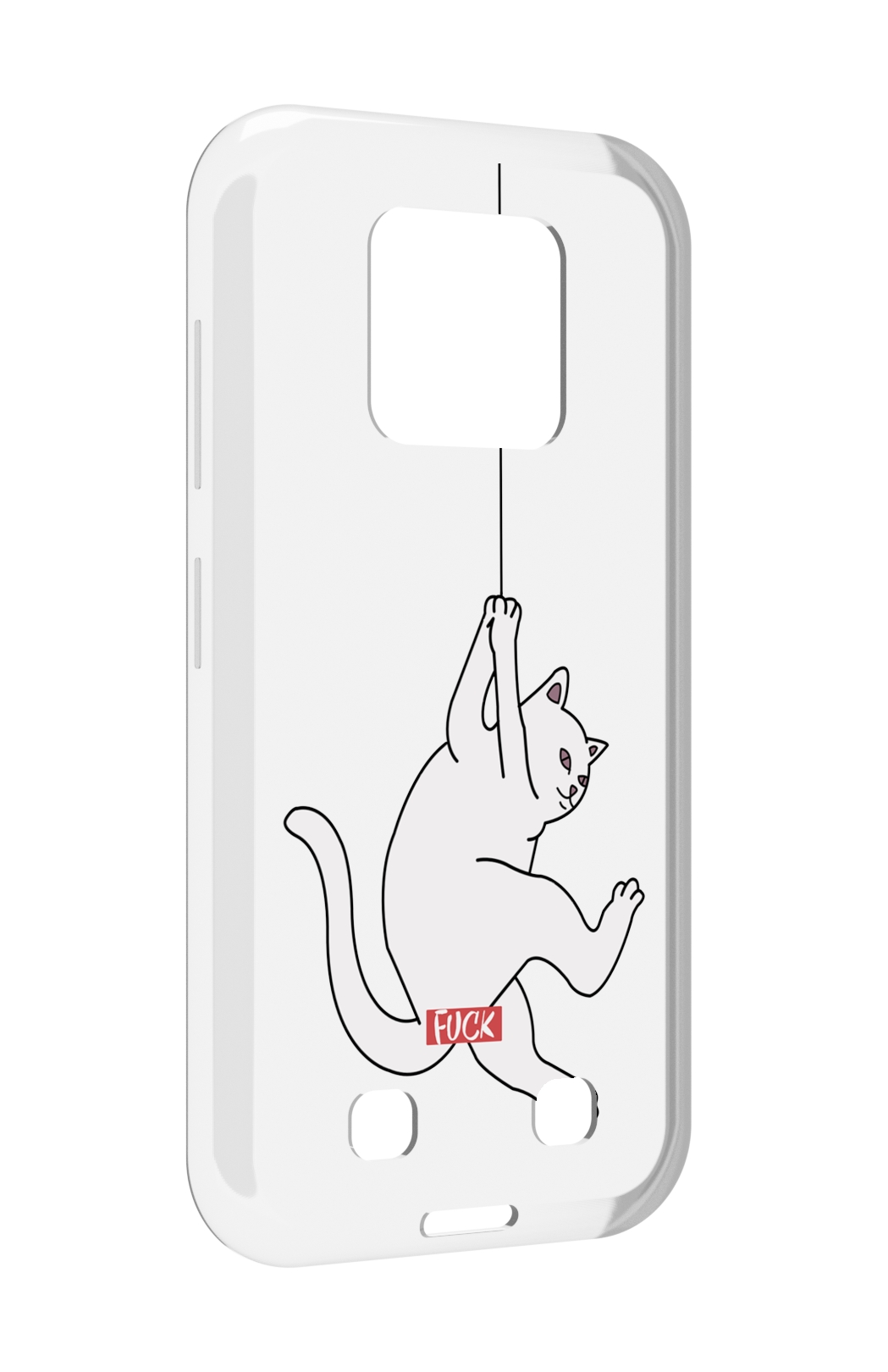 

Чехол MyPads котяра-на-веревке для Oukitel WP18, Прозрачный, Tocco