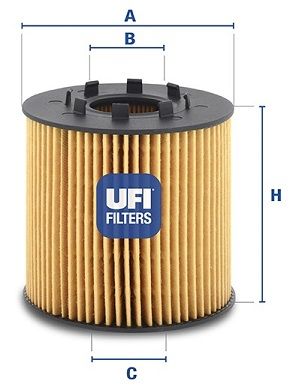 

25.033.00_Фильтр Масл. Rеnаult Lаgunа/Маstеr 2.2Dсi 01> UFI 2503300