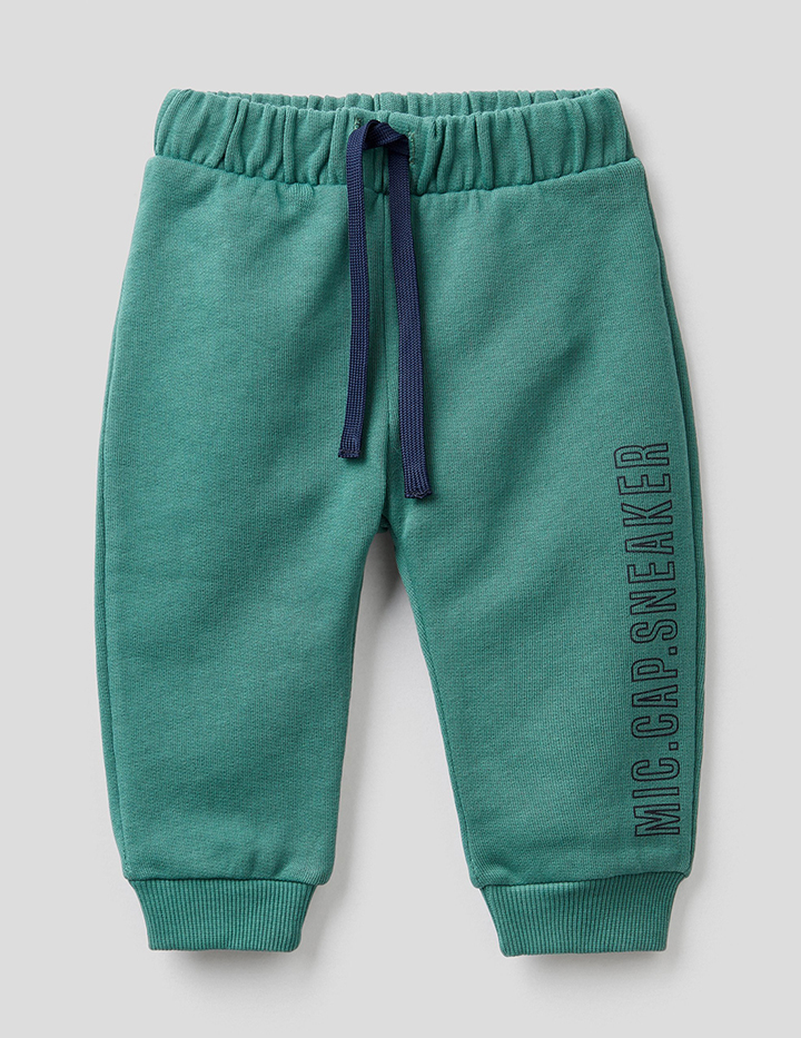 

Брюки для мальчиков Benetton цв. зеленый р.98, 21A_3J70I0481