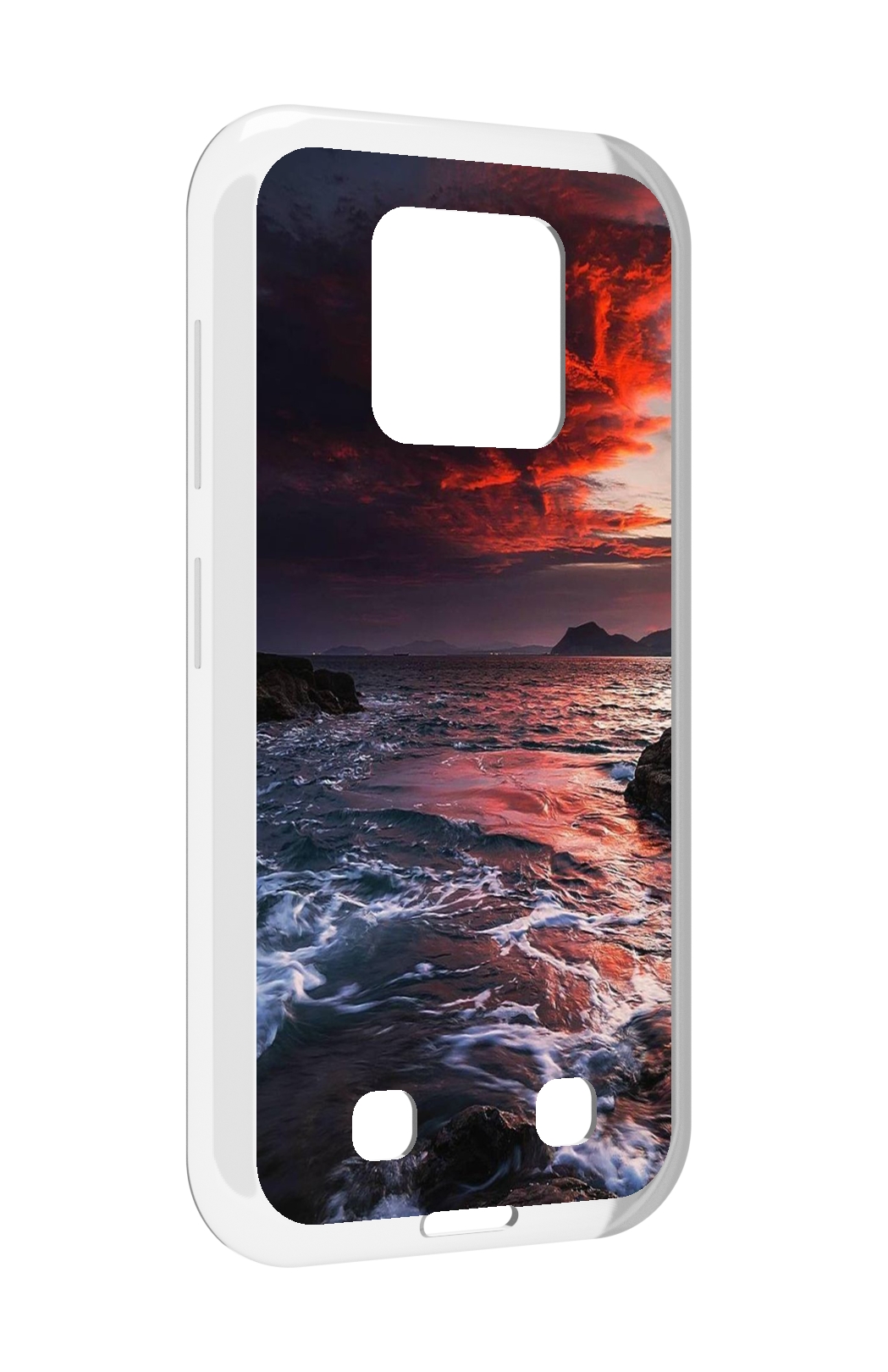 

Чехол MyPads красивый залив для Oukitel WP18, Прозрачный, Tocco