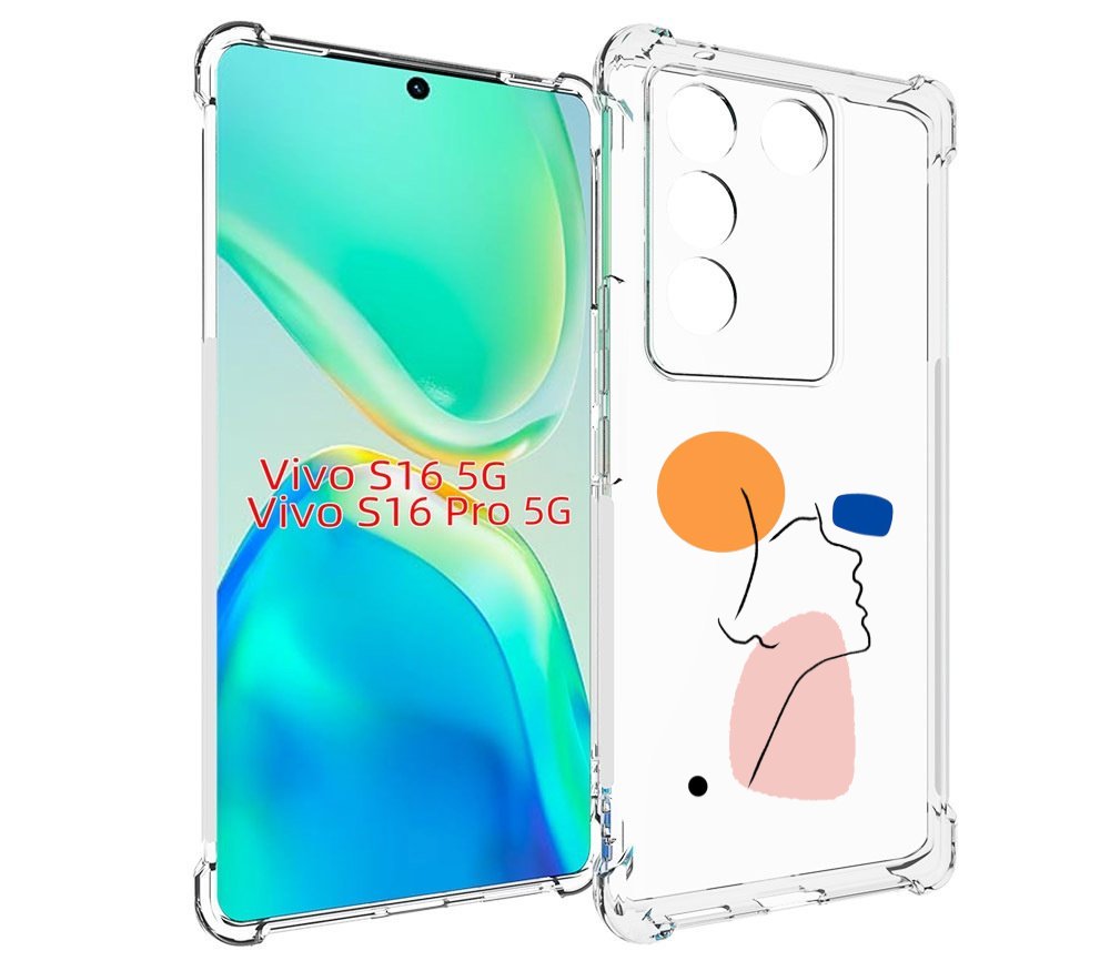 

Чехол MyPads абстракция девушки женский для Vivo S16 5G/S16 Pro 5G/V27/V27 Pro, Tocco