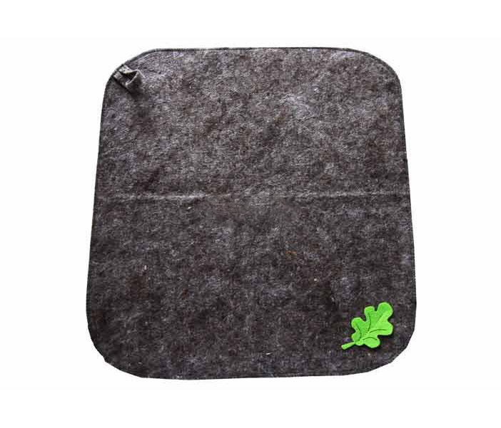 

Коврик банный с аппликацией "Дубовый лист", 50x40 см, темный, Серый