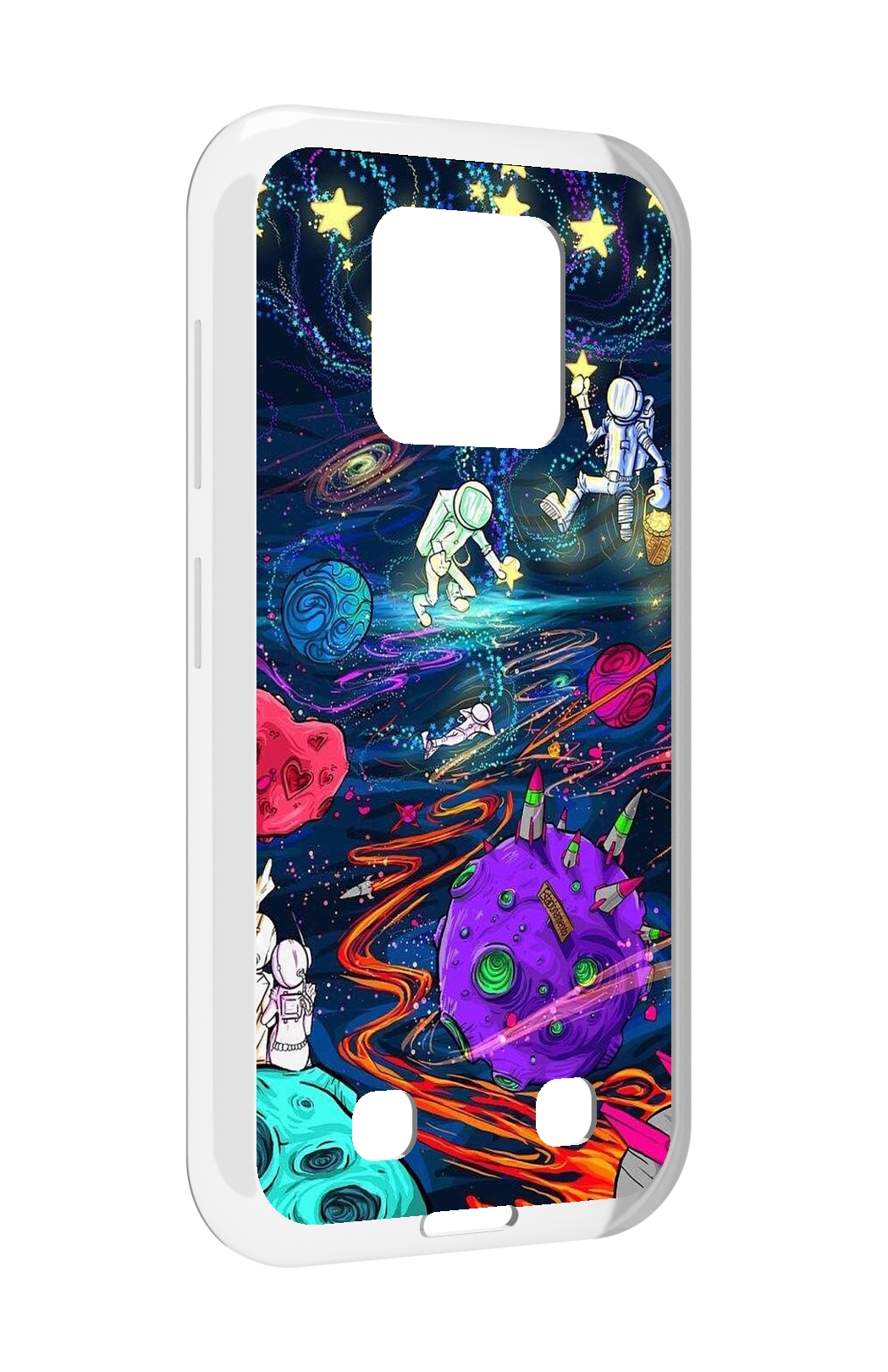 

Чехол MyPads красочный космос для Oukitel WP18, Прозрачный, Tocco