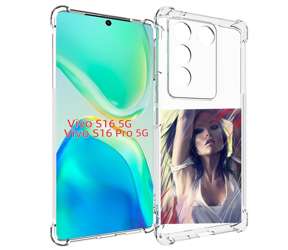 

Чехол MyPads акварельная-девушка женской для Vivo S16 5G/S16 Pro 5G/V27/V27 Pro, Tocco