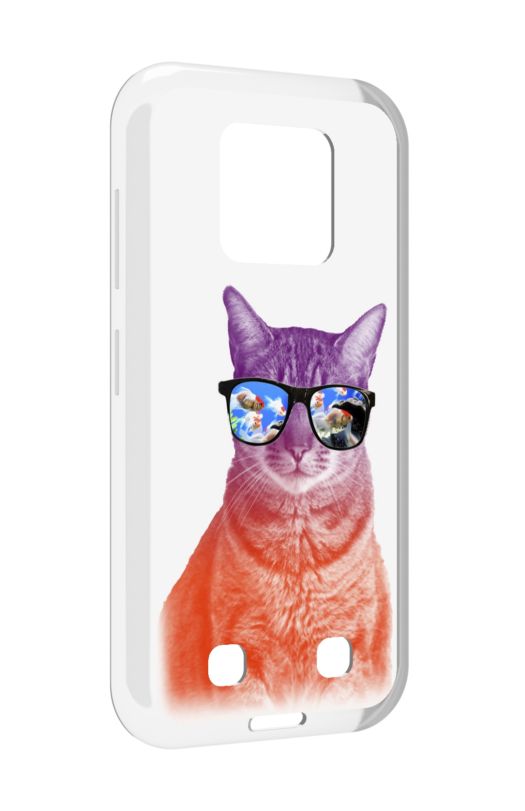 

Чехол MyPads крутой кот-2 для Oukitel WP18, Прозрачный, Tocco