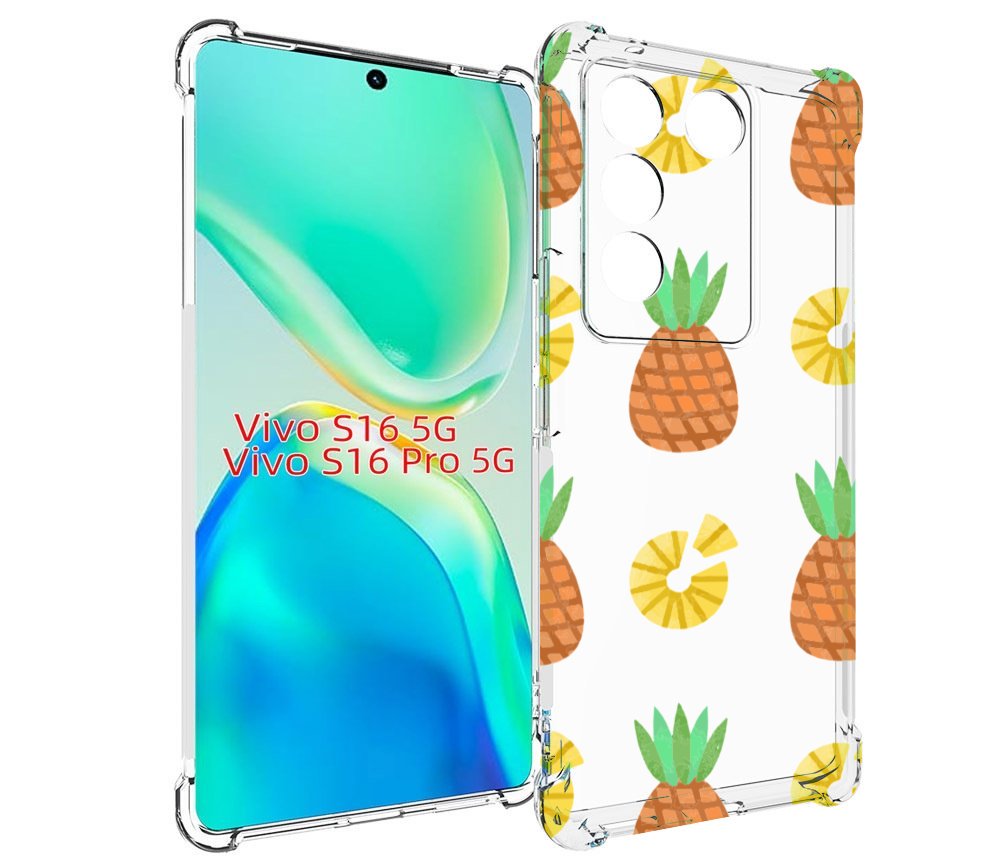

Чехол MyPads ананасики для Vivo S16 5G/S16 Pro 5G/V27/V27 Pro, Tocco