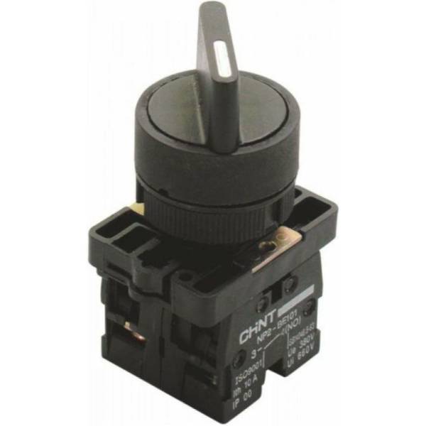 фото Chint переключатель np2-ed25 2 полож. с фиксацией 1нз +1но ip40 573781