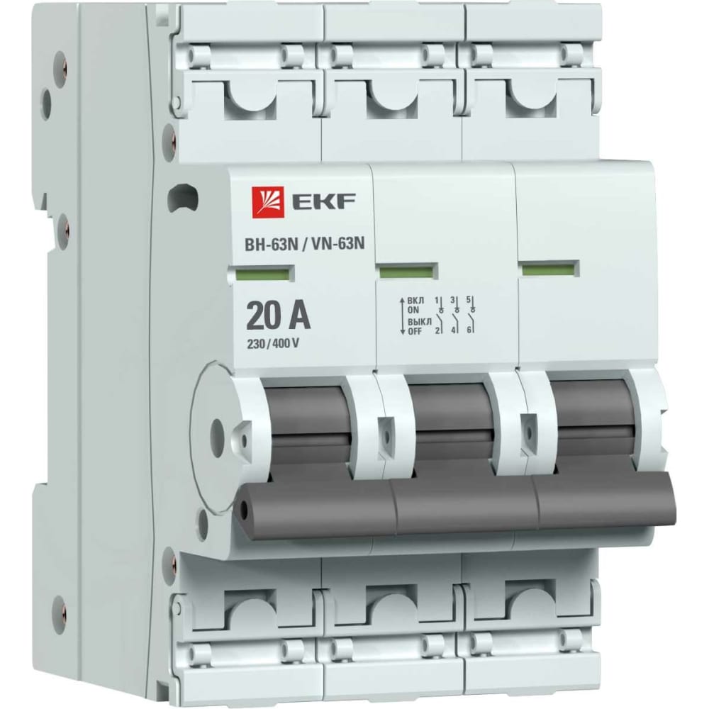

EKF Выключатель нагрузки 3P 20А ВН-63N PROxima S63320
