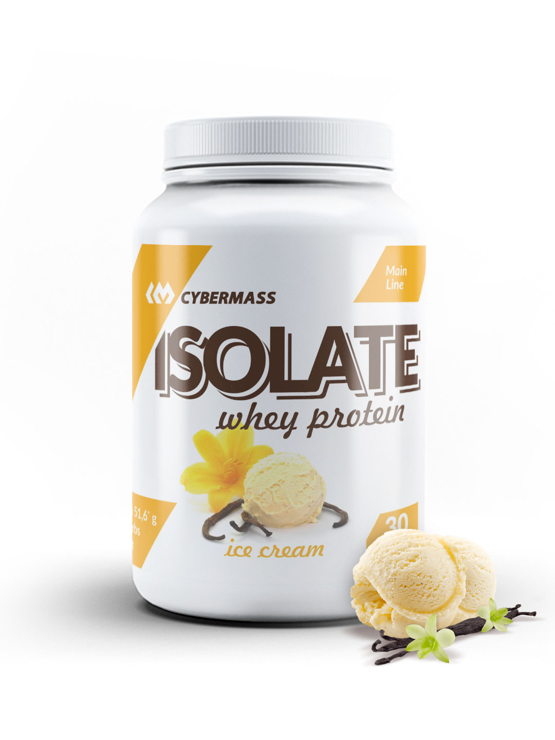 Напиток сухой растворимый белковый ISOLATE/Изолят (Мороженое) 908г