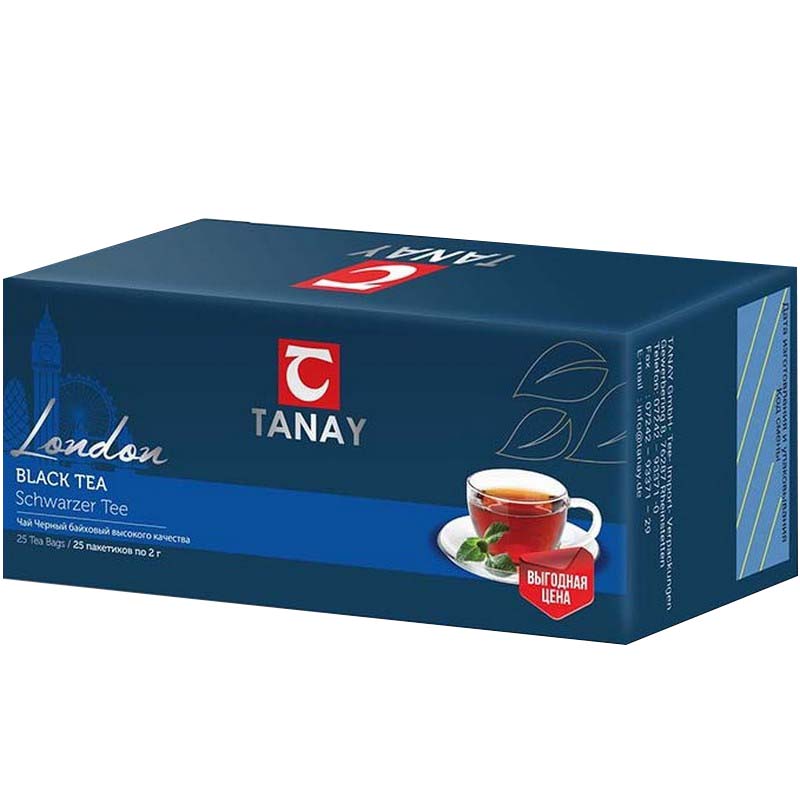

Чай черный Tanay London, 25 пакетиков
