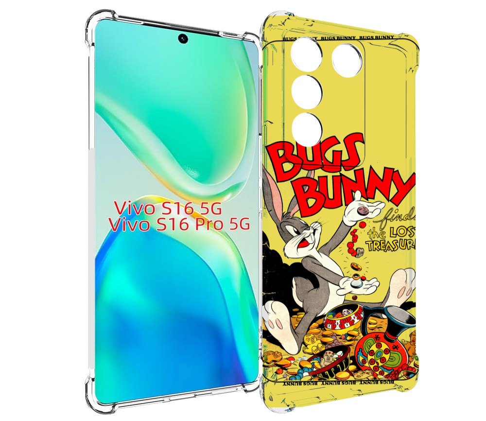 

Чехол MyPads бакс-банни-и-еда для Vivo S16 5G/S16 Pro 5G/V27/V27 Pro, Tocco