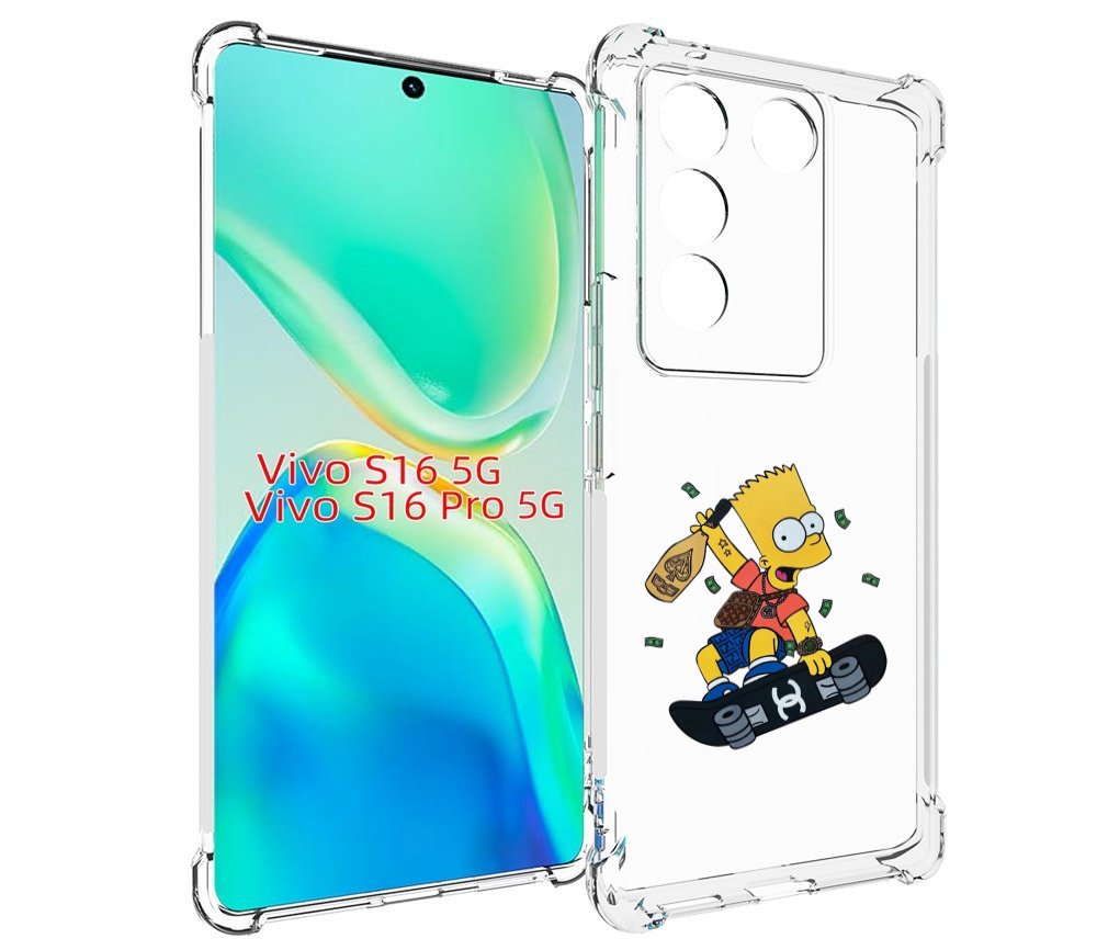 

Чехол MyPads барт-скейтер детский для Vivo S16 5G/S16 Pro 5G/V27/V27 Pro, Tocco