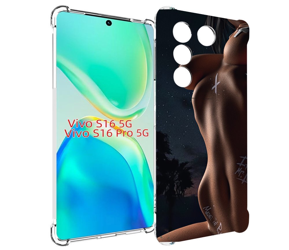 

Чехол MyPads белые-татуировки-на-теле для Vivo S16 5G/S16 Pro 5G/V27/V27 Pro, Tocco