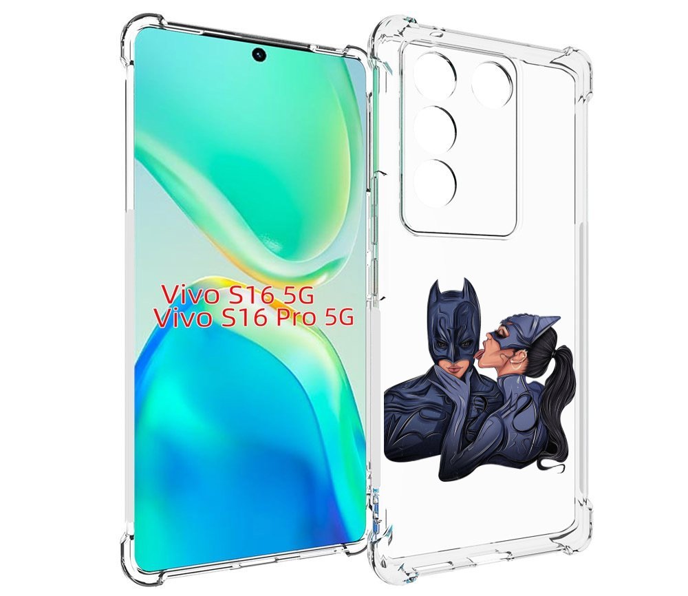 

Чехол MyPads бетман-и-кошка для Vivo S16 5G/S16 Pro 5G/V27/V27 Pro, Tocco