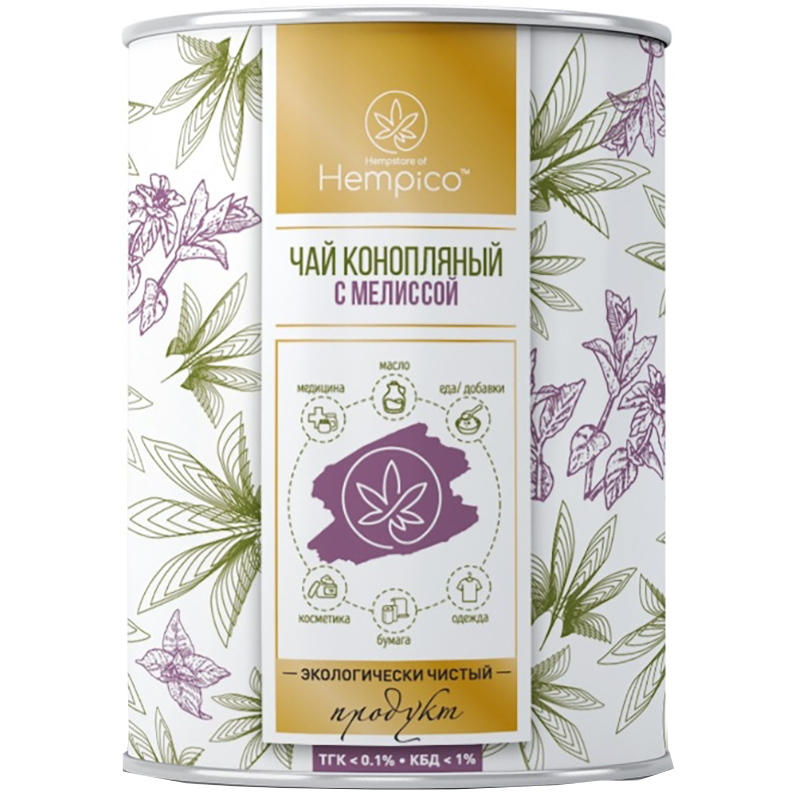 

Чай травяной Hempico "Конопляный с мелиссой", листовой, 30 г