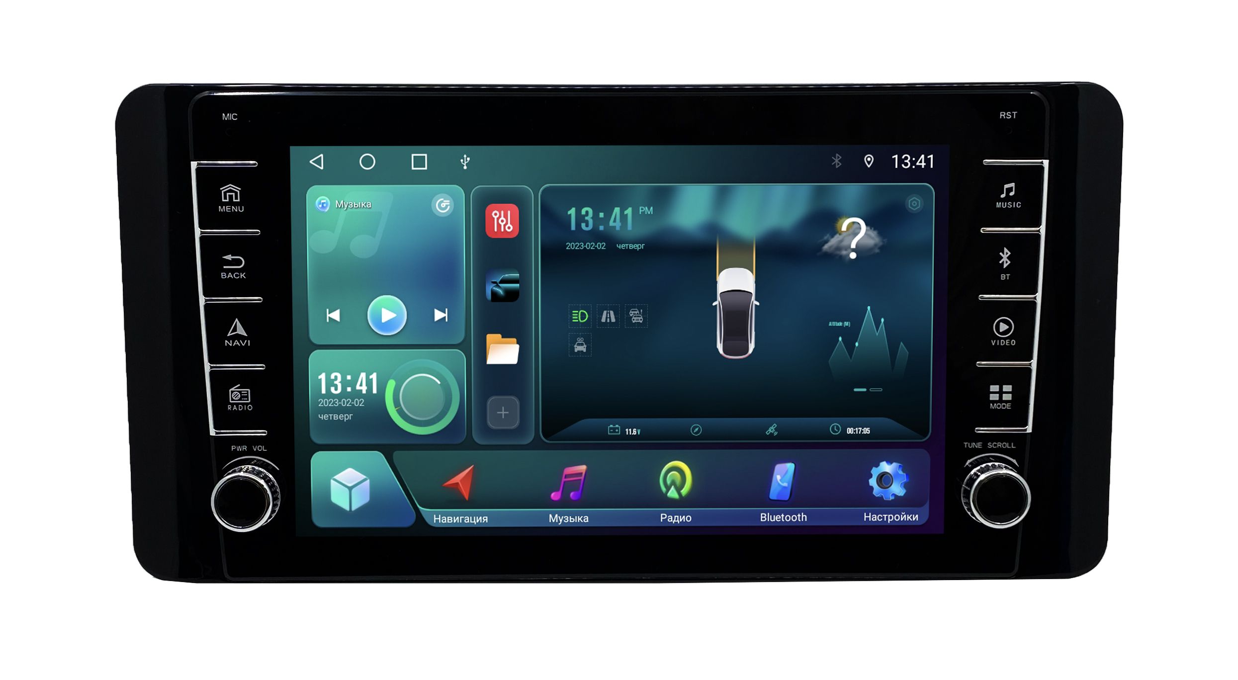 Штатная магнитола Zenith Volksvagen Polo 6 2020-2023 Android 12 464 GB с крутилками 3382500₽