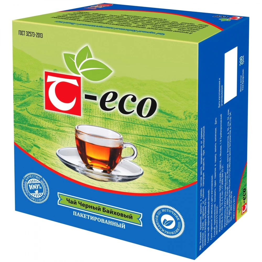

Чай черный Tanay "Eco", 100 пакетиков