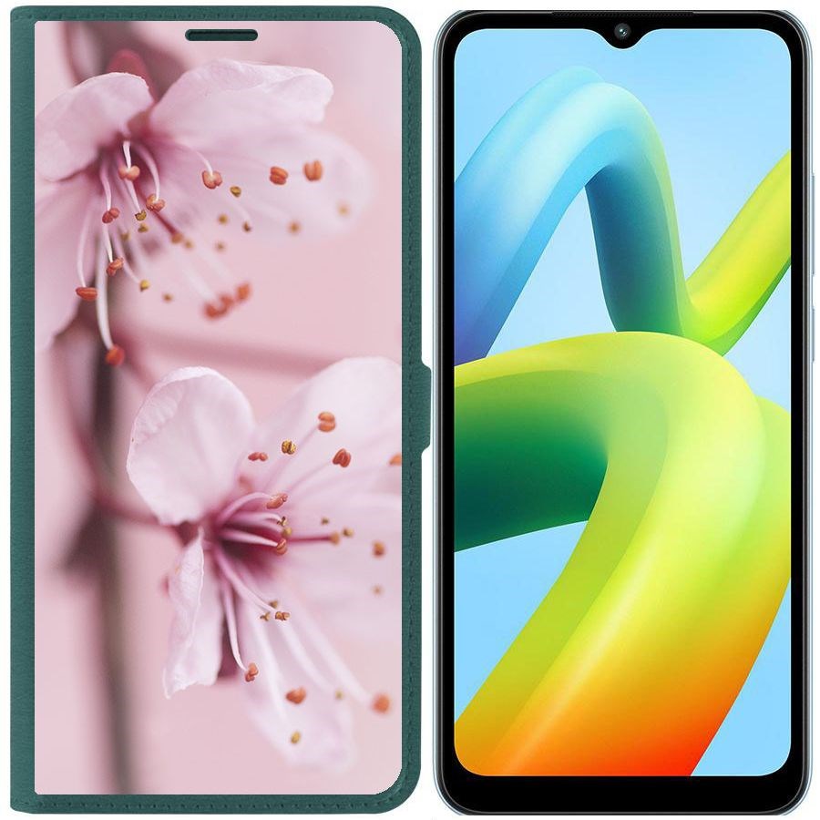 

Чехол-книжка Eco Book для Xiaomi Redmi A1+ Весна, Зеленый