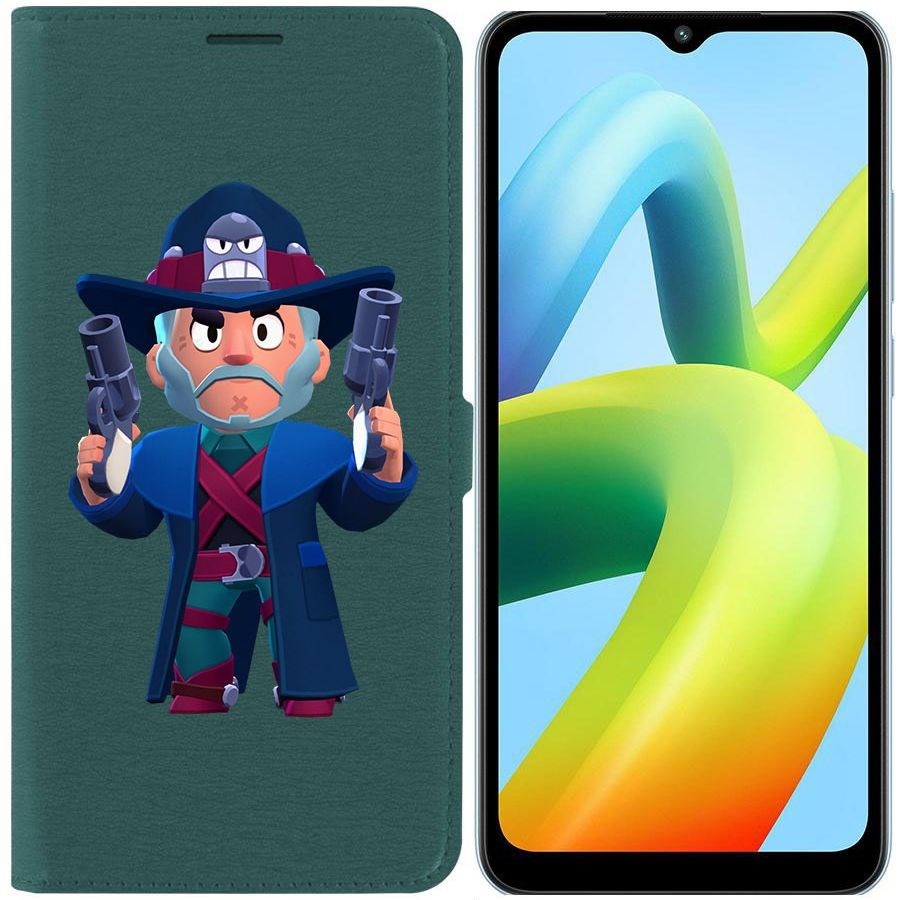 

Чехол-книжка Eco Book для Xiaomi Redmi A1+ Brawl Stars-Стрелок Кольт